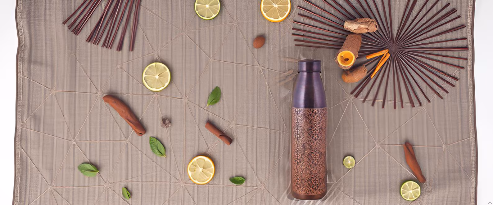 Premium engraved copper bottle as a corporate gift