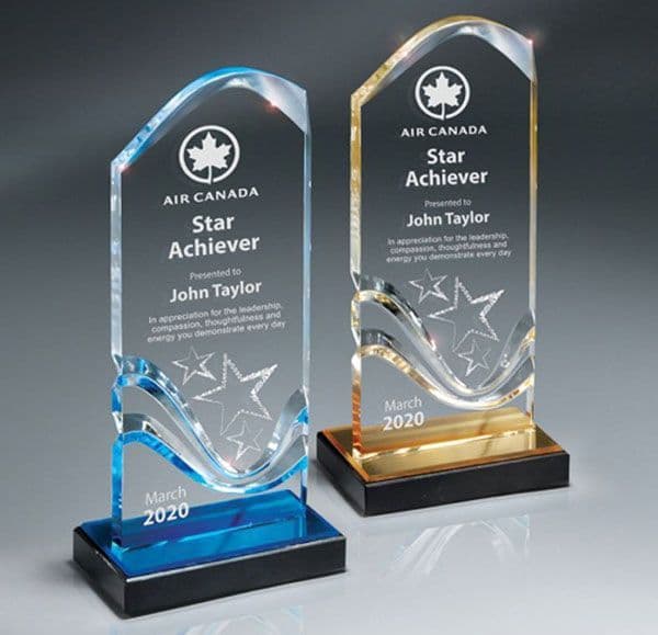 1-Year Acrylic Award — personalised corporate gift