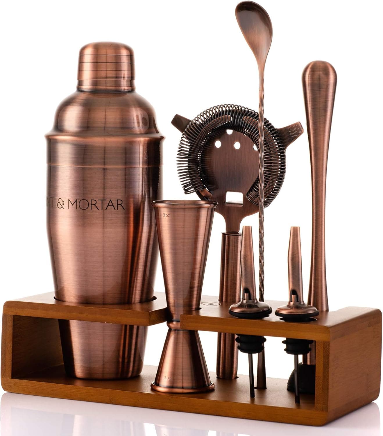 Copper Whiskey Set 2+Tray — personalised corporate gift