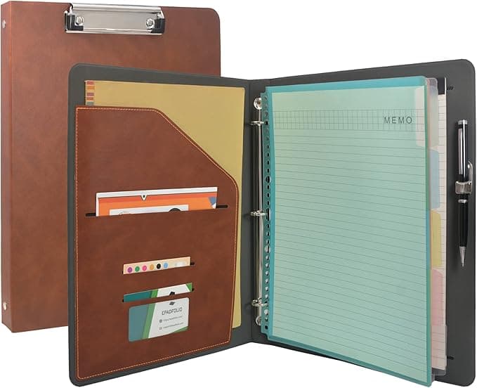 Leather Portfolio Embossed — personalised corporate gift