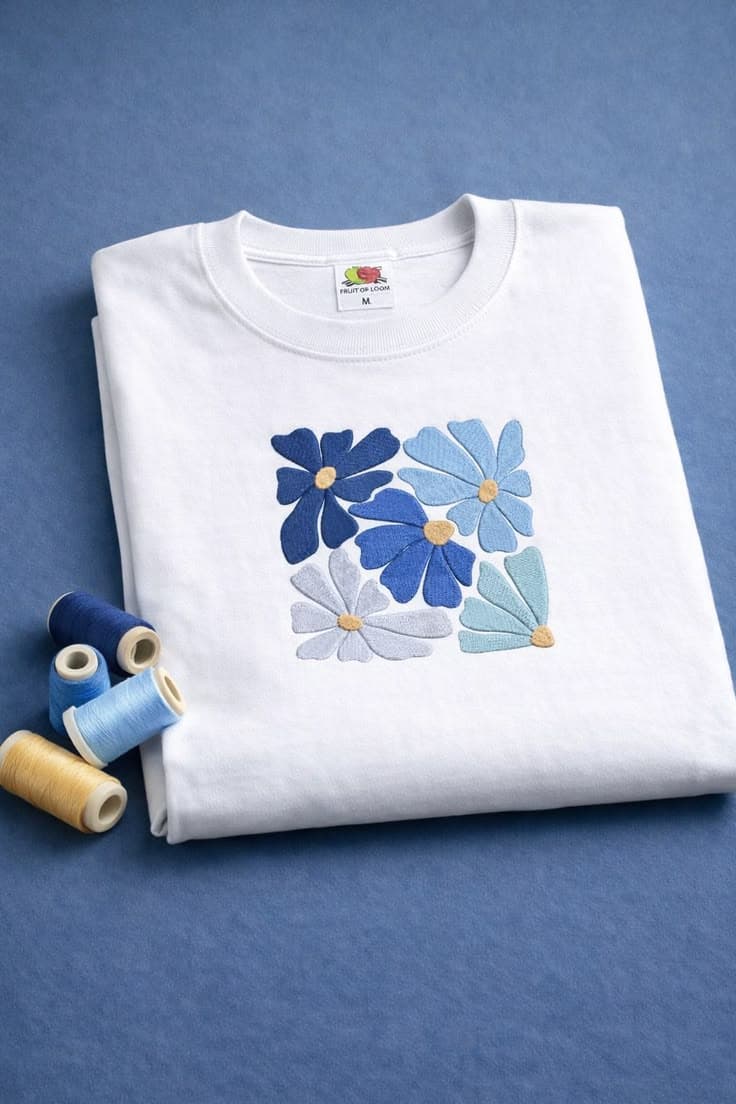 Organic Cotton Tee Embroidered — personalised corporate gift