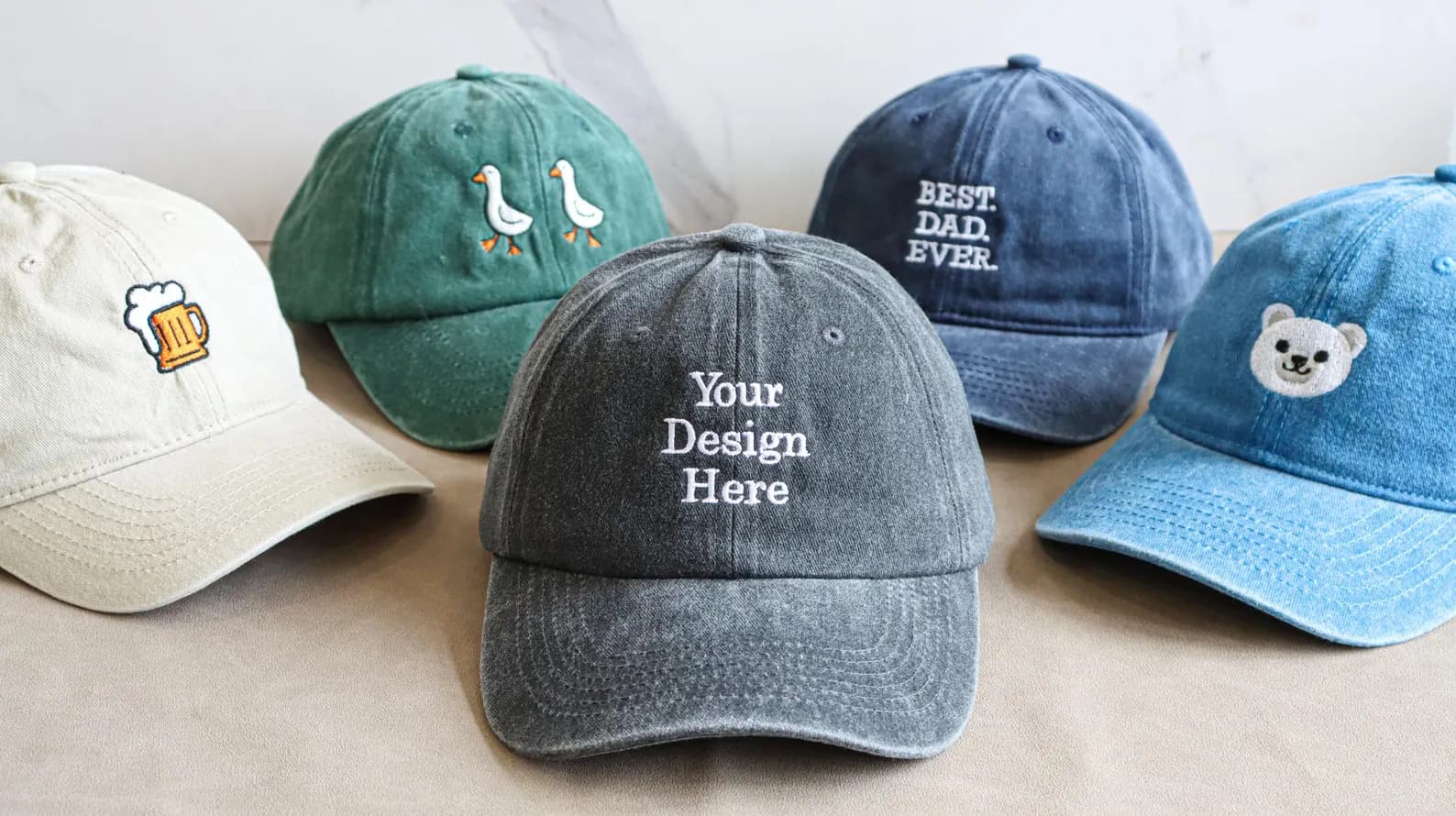 Custom Cap (Embroidered) — personalised corporate gift